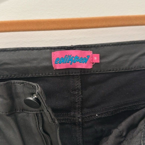 Edikited Luna Faux Leather Flare Women’s Jeans size medium - Picture 11 of 14